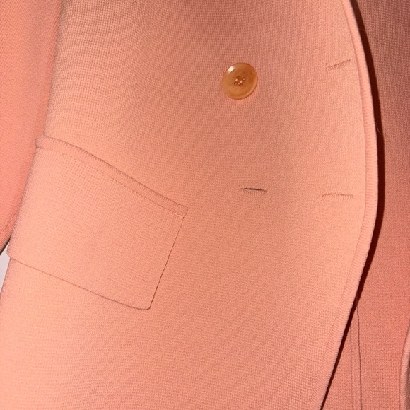 Scanlan Theodore Peach Double-Breasted Blazer – Luxury Tailored Piece - Picture 6 of 6